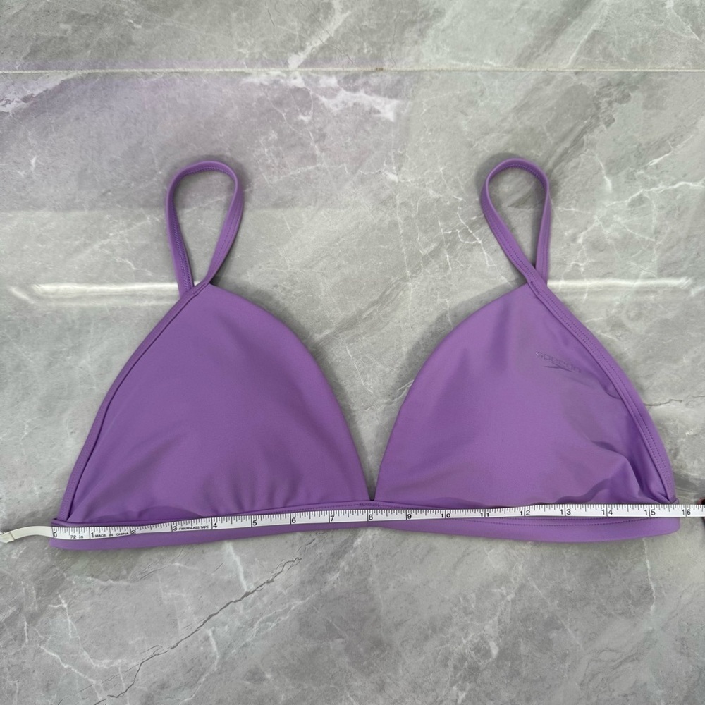 Women’s Speedo Triangle Bikini Top Adjustable Straps UPF 50+ Removable Pads XL - Picture 14 of 16